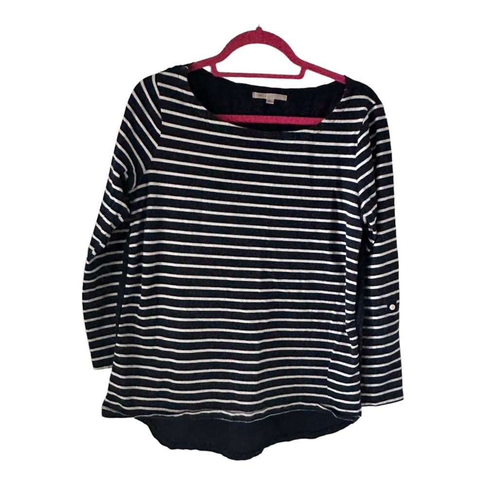 Gap Women’s Top Blue & White Size M